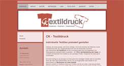 Desktop Screenshot of ck-textildruck.de