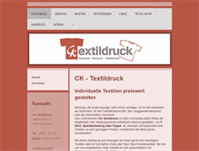 Tablet Screenshot of ck-textildruck.de